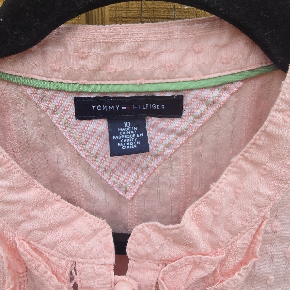 Pink Ruffled Women's Top - Picture 2 of 5
